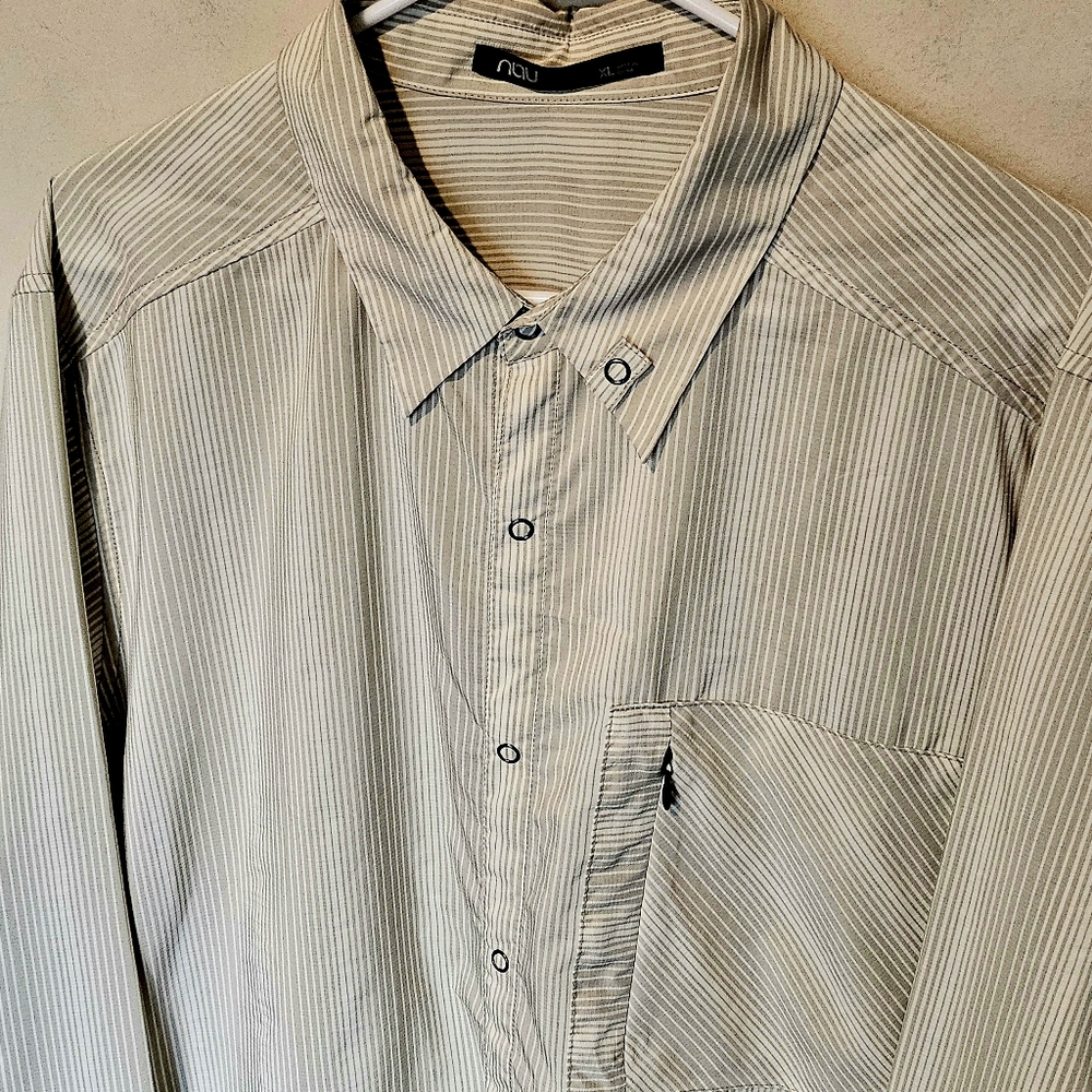 Nau Snap Button Lightweight Performance Shirt - S… - image 2